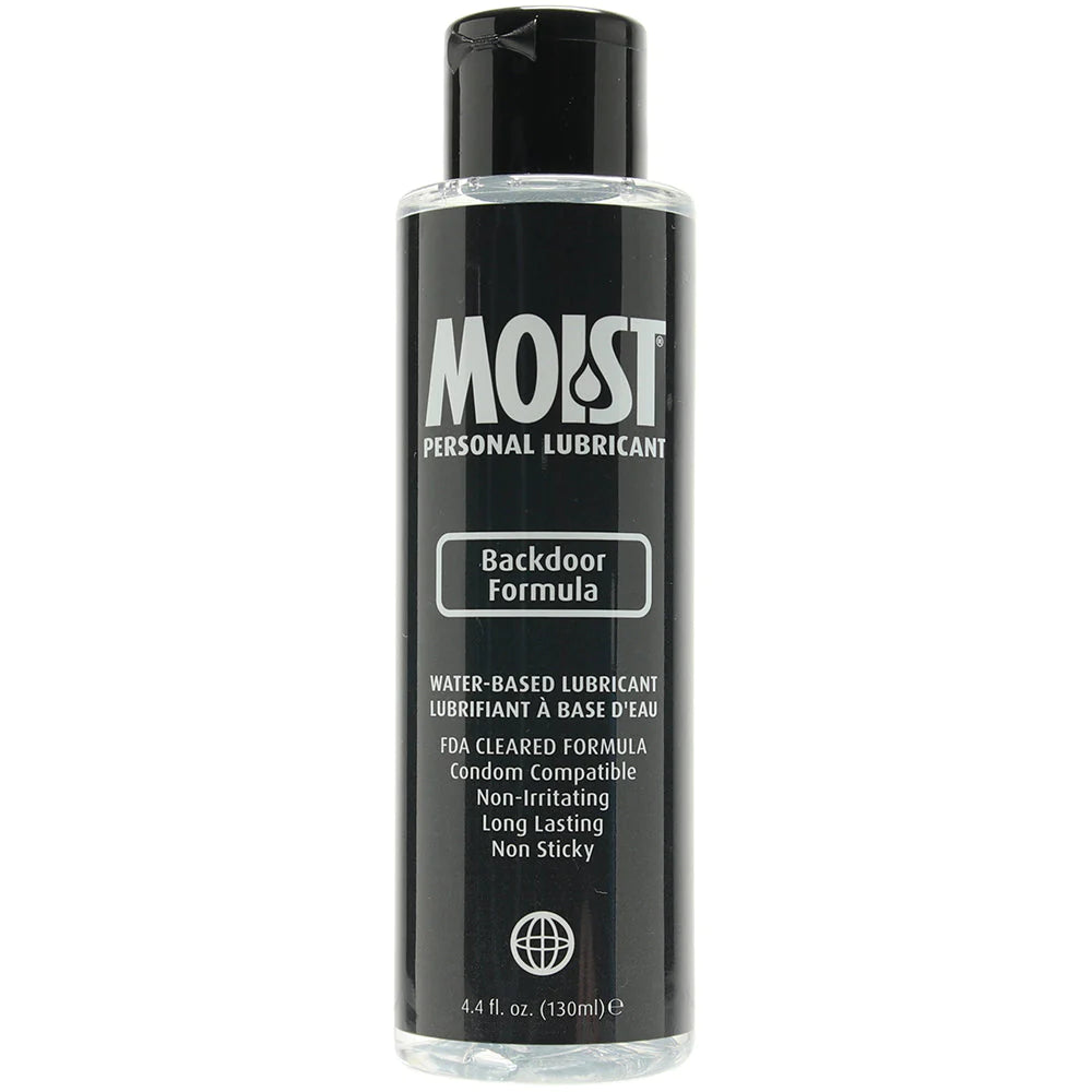 Moist Backdoor Formula Water Based Lubricant in 4.4oz/130ml