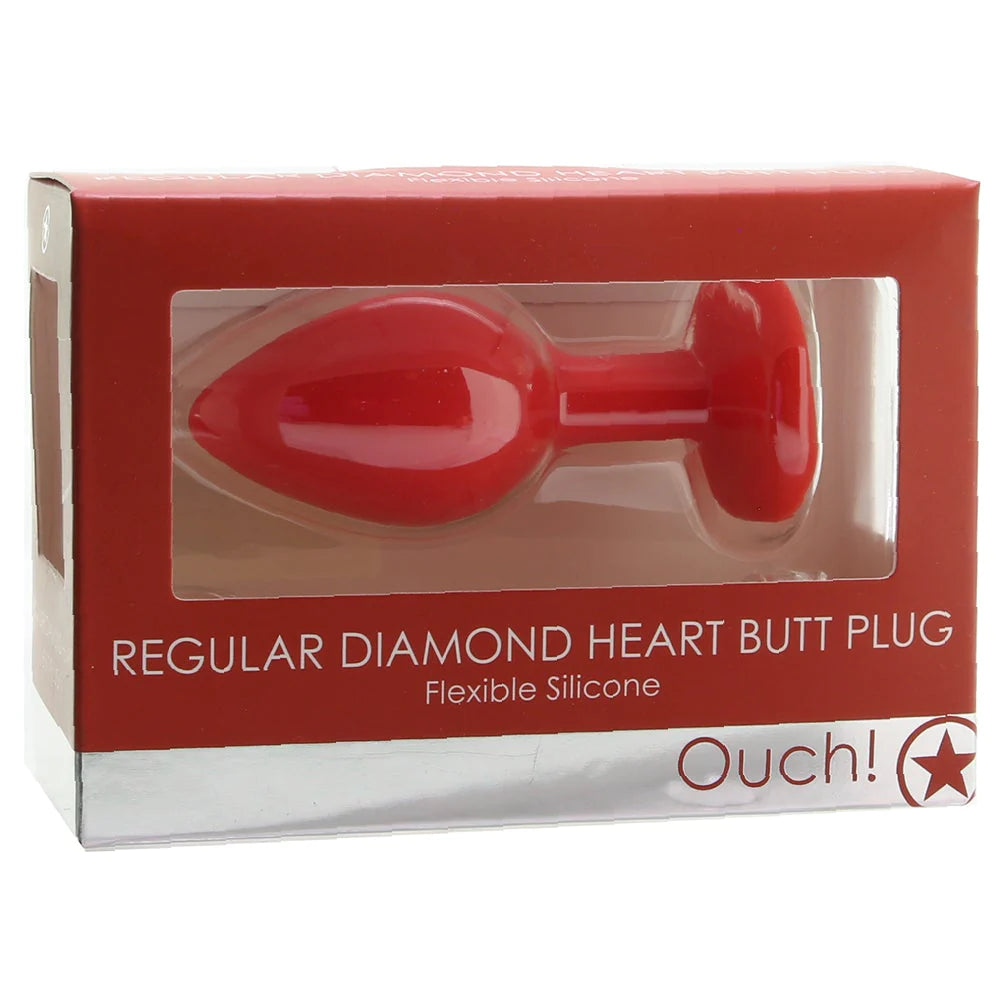 Heart Shaped Diamond Butt Plug